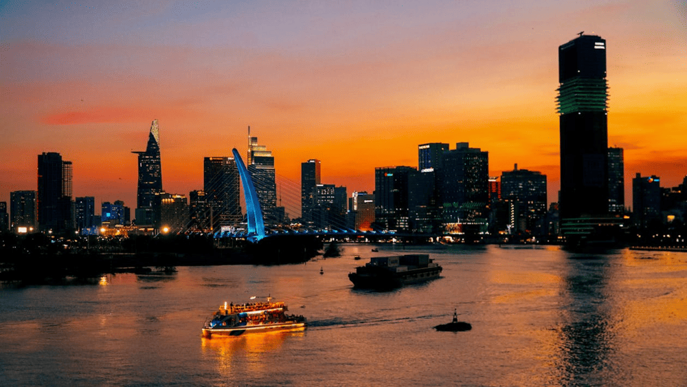 Experience the charm of Saigon from a different perspective with a scenic cruise along the Saigon River, offering stunning views of the city skyline at night (Source: Pexels)